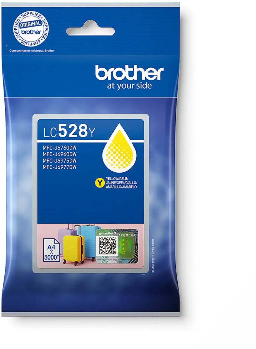 Brother LC528XLY Inktcartridge - Geel