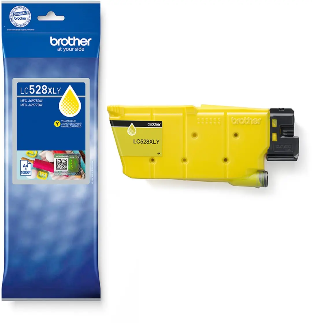 Brother LC528XLY Inktcartridge - Geel