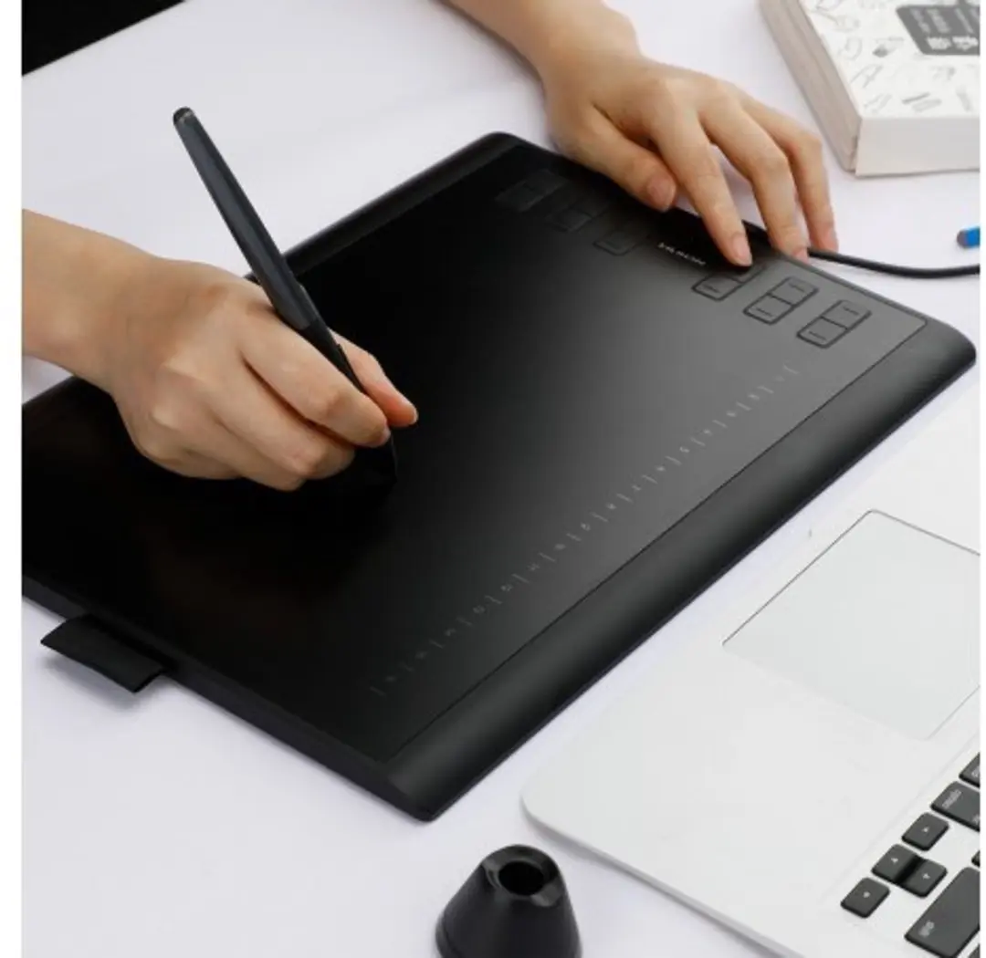 Huion H1060P Tekentablet - Draadloos - 8192 Drukniveaus - Zwart