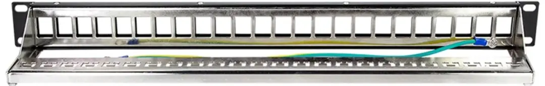 Logilink Patchpanel NK4058 24x Keystone - 19" - Zwart