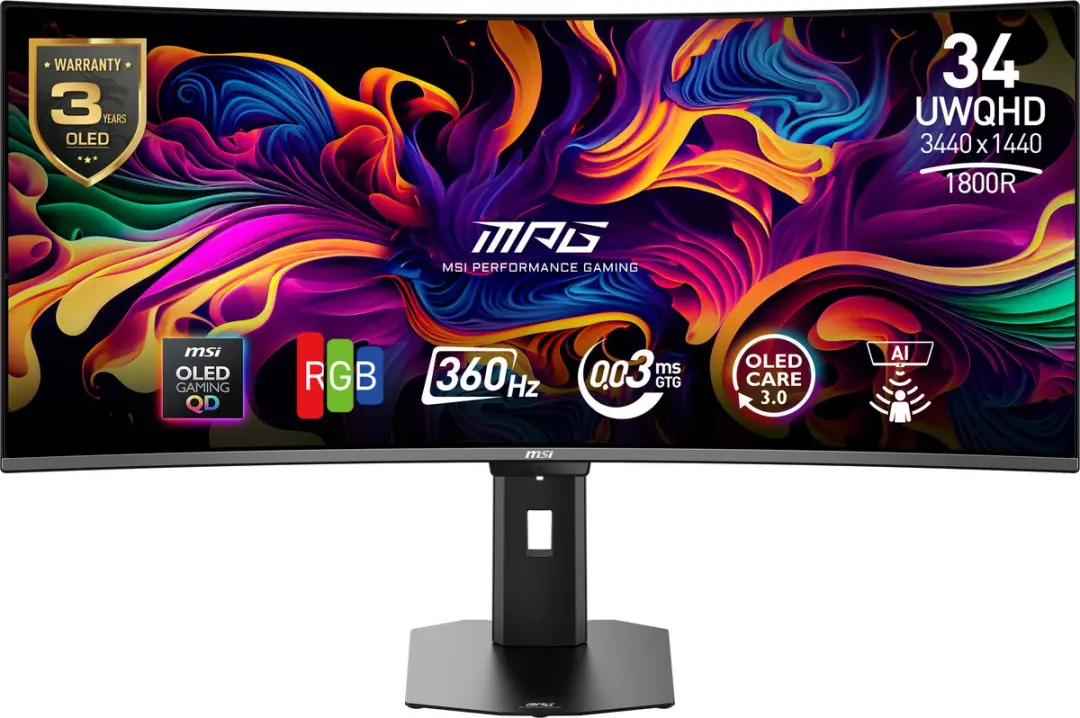 MSI MPG 341CQRDE QD-OLED X36 Monitor