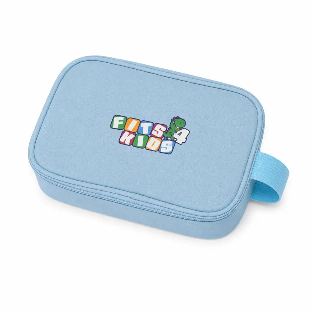 Fits4kids Pennenetui Blauw - 2 Vakken