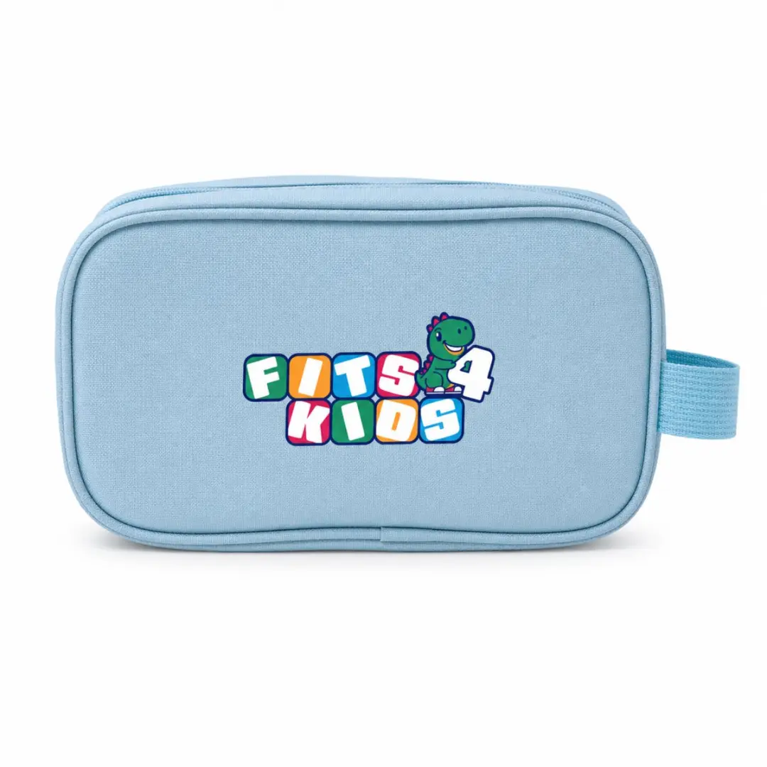 Fits4kids Pennenetui Blauw - 2 Vakken
