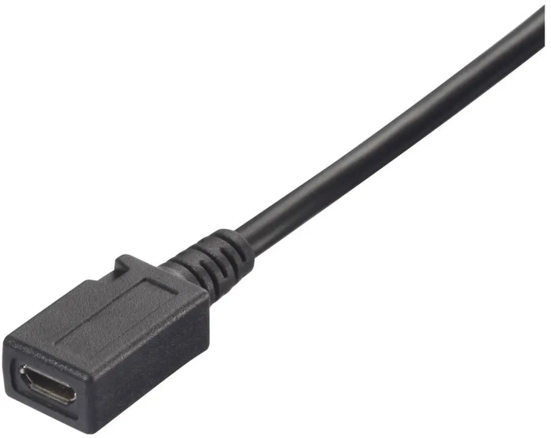 Renkforce USB 2.0 Adapterkabel RF-6443958 - Micro-USB naar Klem - 30cm - Zwart