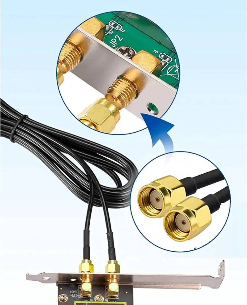 ASUS Dipole SMA WiFi Antenne 2T2R RSMA - Zwart