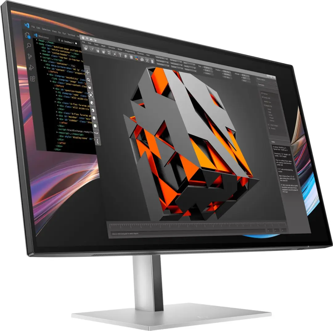 HP Serie 7 Pro 27 4K Monitor 8J9G2AA - Zwart - afbeelding 6 van 6