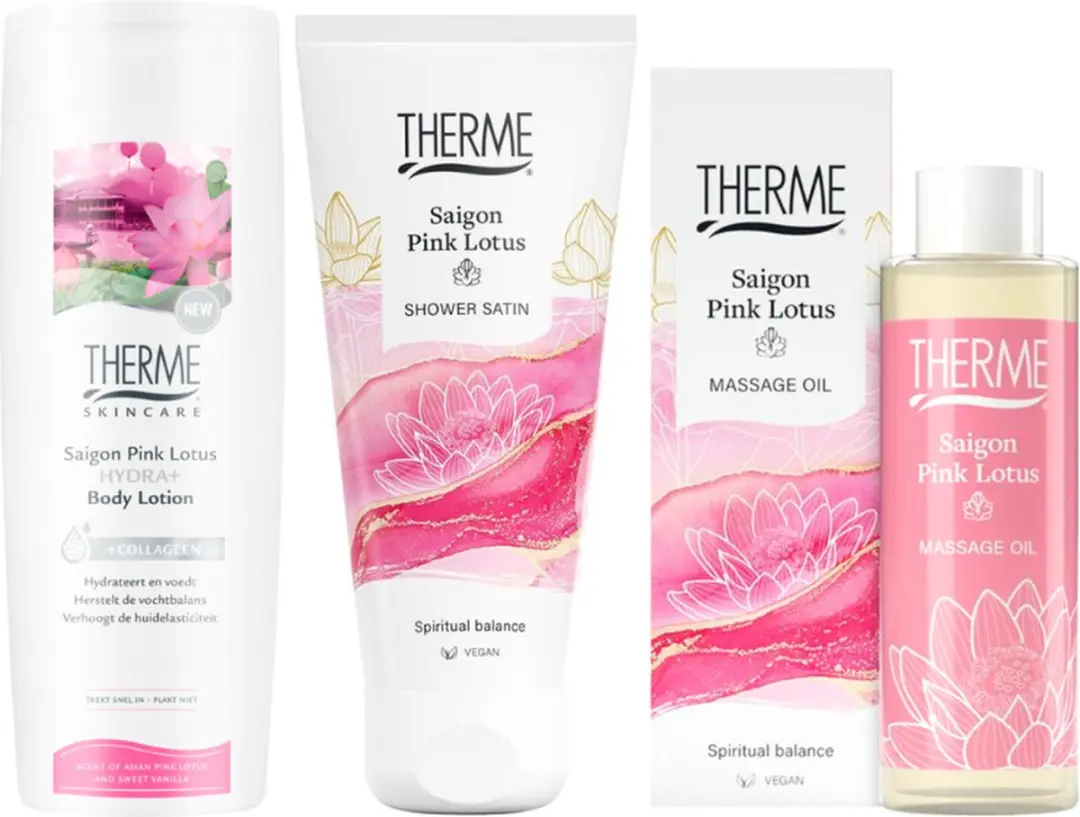 Therme Saigon Pink Lotus Douche & Body Set
