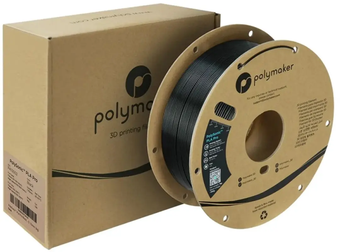 Polymaker PLA+ Filament 1.75mm 1000g - Zwart