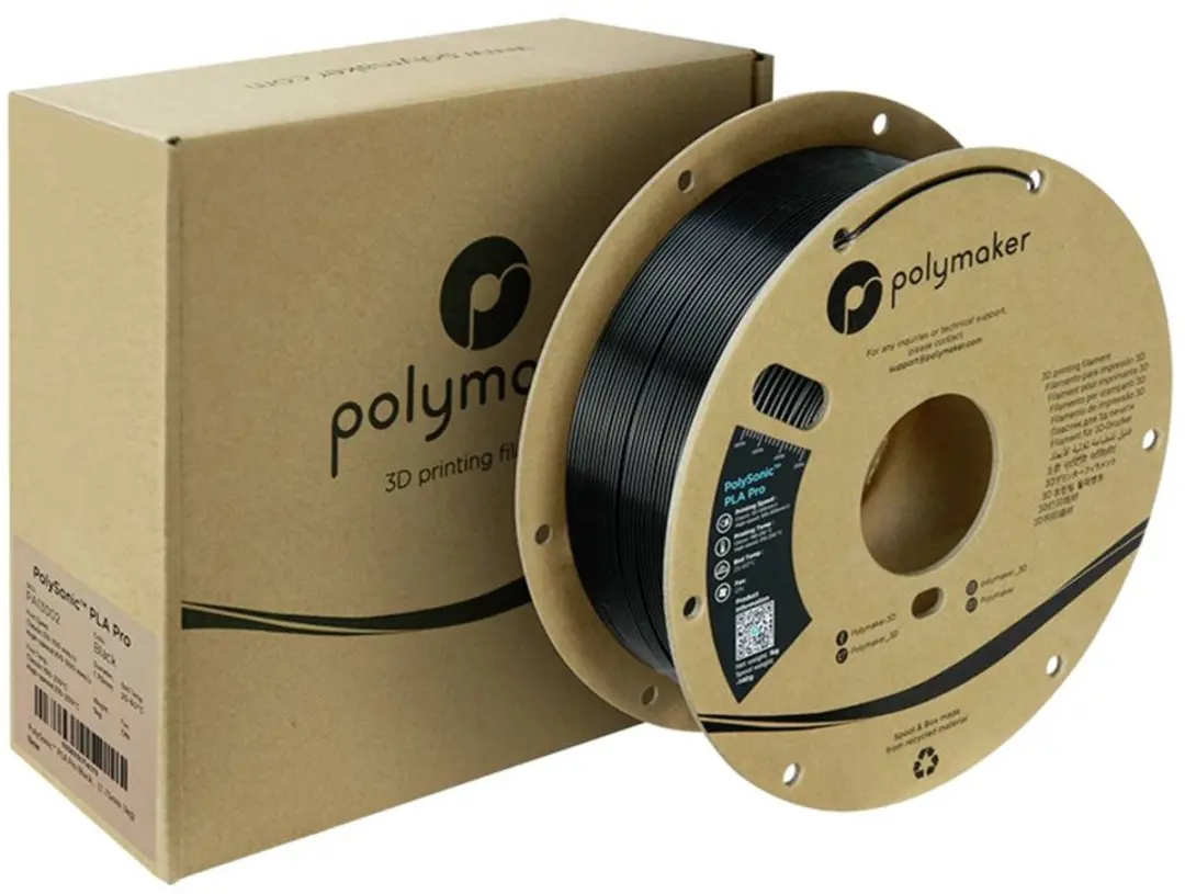 Polymaker PLA+ Filament 1.75mm 1000g - Zwart