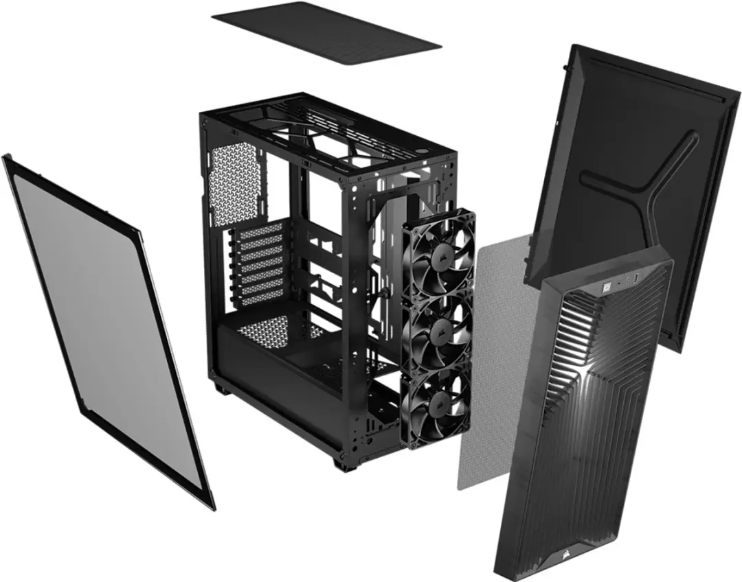 Corsair 3200D RS Midi Tower - PC-behuizing - Smoke