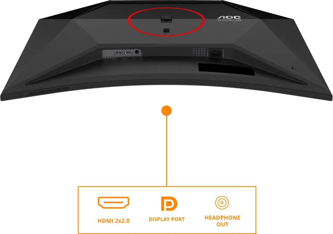 AOC G4 C32G4Z Monitor 31.5" Full HD - Zwart/Rood