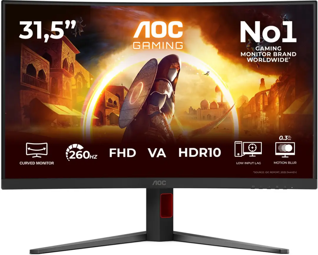 AOC G4 C32G4Z Monitor 31.5" Full HD - Zwart/Rood