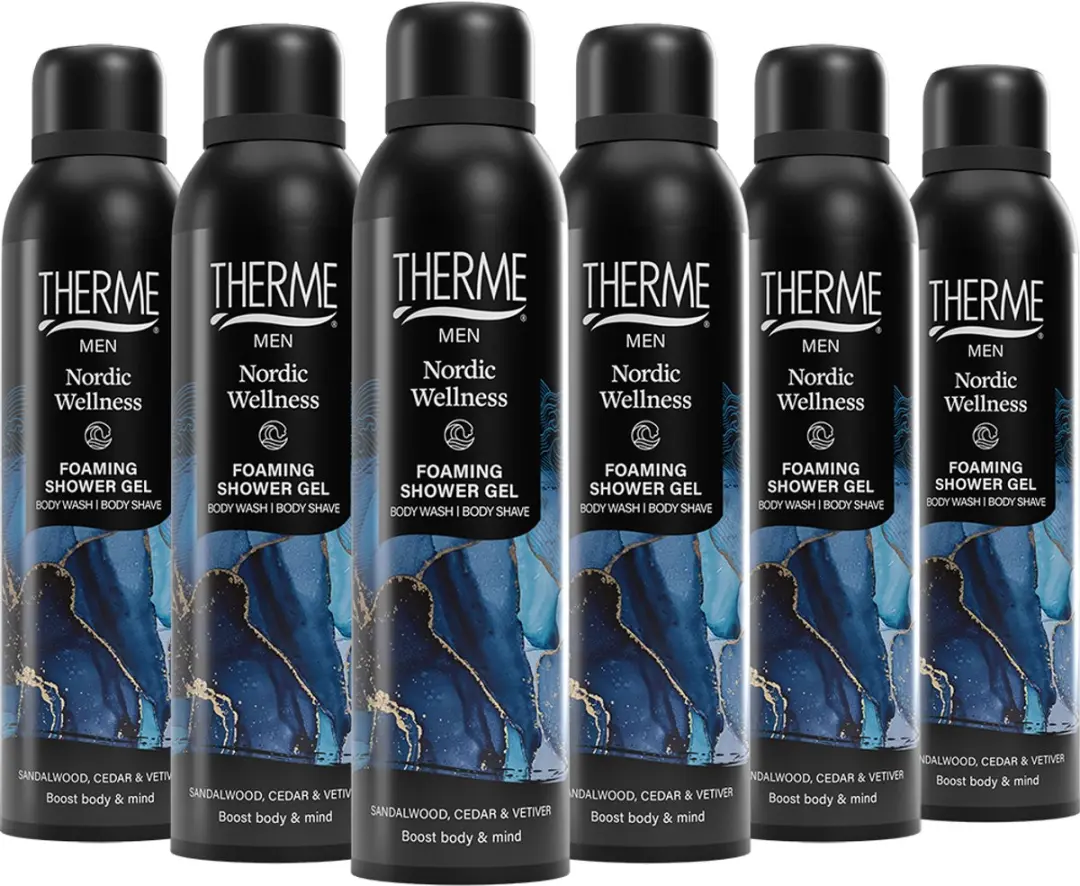 Therme Men Nordic Wellness Douchegel - 6x200ml