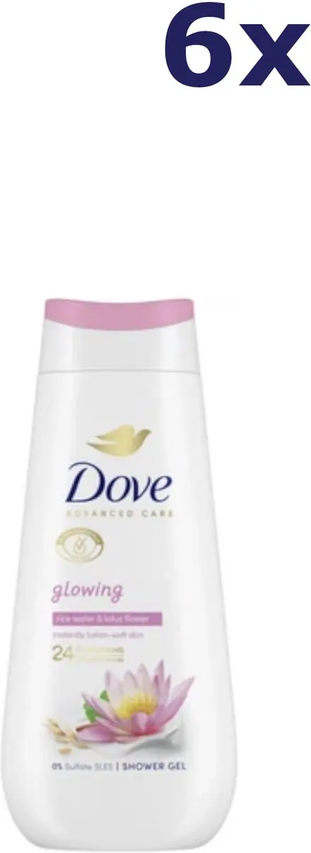 Dove Douchegel Glowing Rice Water & Lotus Flower 225ml