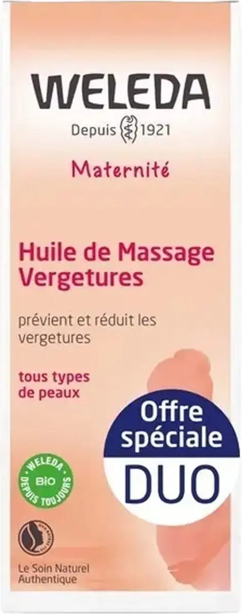 Weleda Zwangerschapsstriemen Massageolie