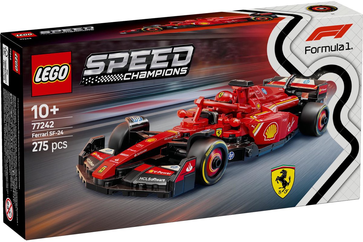 LEGO Speed Champions Ferrari SF-24 F1 Racewagen Set - 77242