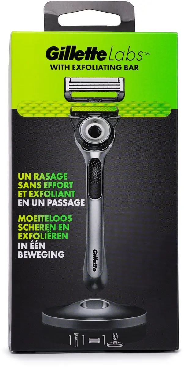Gillette Labs With Exfoliating Bar Scheerset Heren - Scheerapparaat & Scheergel 198ml - afbeelding 6 van 6
