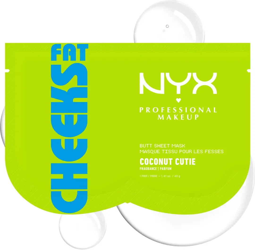 NYX Professional Makeup Fat Cheeks Butt Sheet Mask Coconut Cutie
