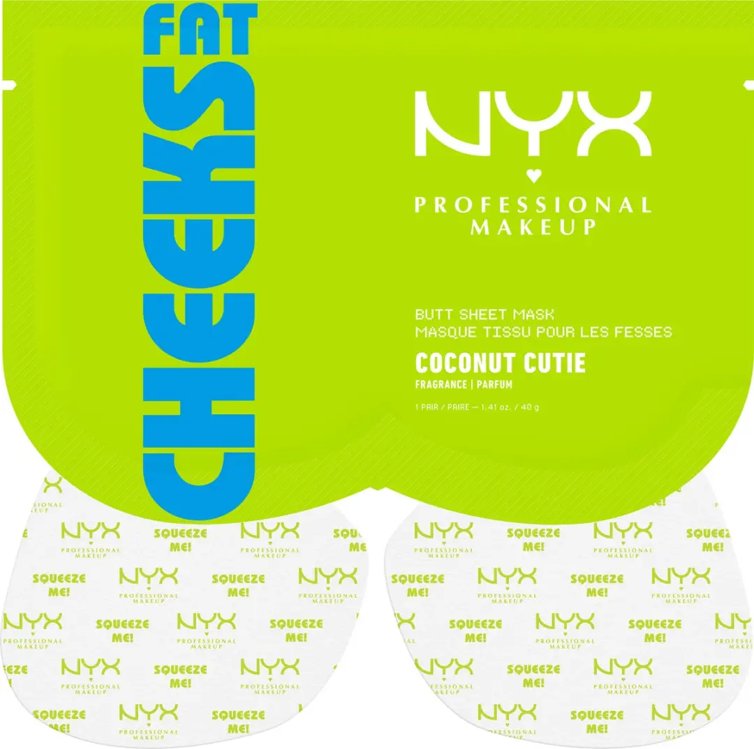 NYX Professional Makeup Fat Cheeks Butt Sheet Mask Coconut Cutie - 40ml