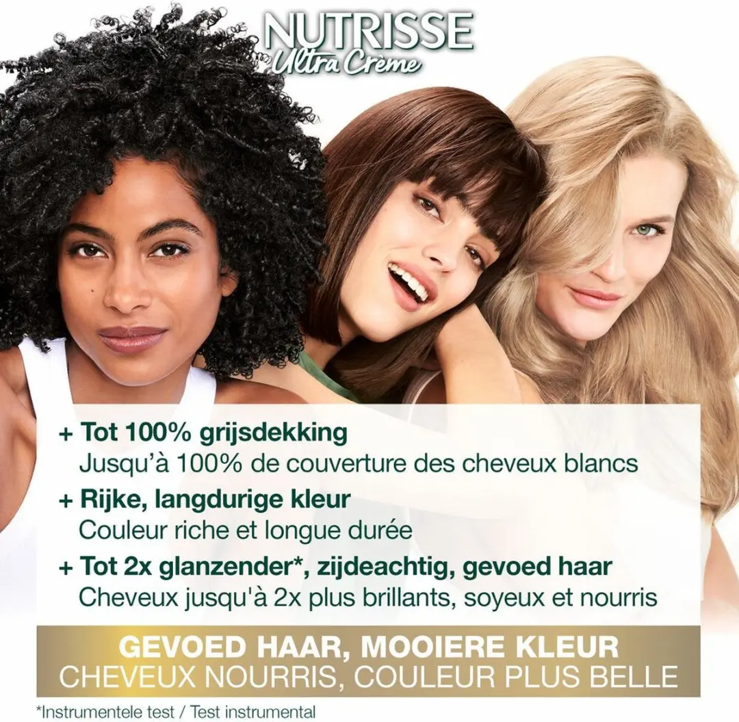 Garnier Nutrisse Crème Haarverf 60 Natuurlijk Donkerblond - 3 Stuks