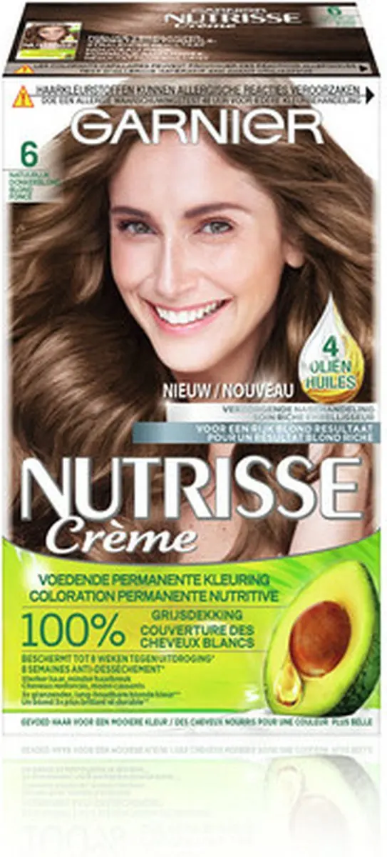Garnier Nutrisse Crème Haarverf 60 Natuurlijk Donkerblond