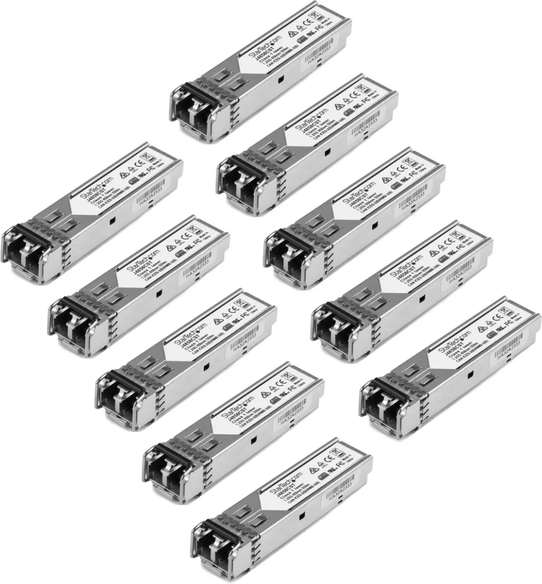Startech J4858C10PKST MonoMode SFP Glasvezelmodule - 10 Stuks