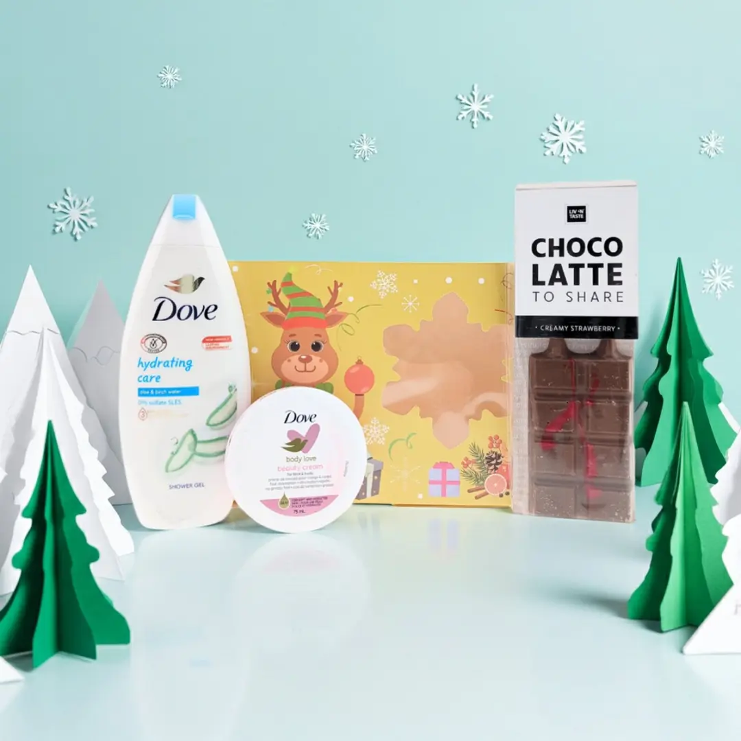 Dove Douche & Body Cadeauset - 3-delig - Douchegel + Bodylotion + Chocolade Latte