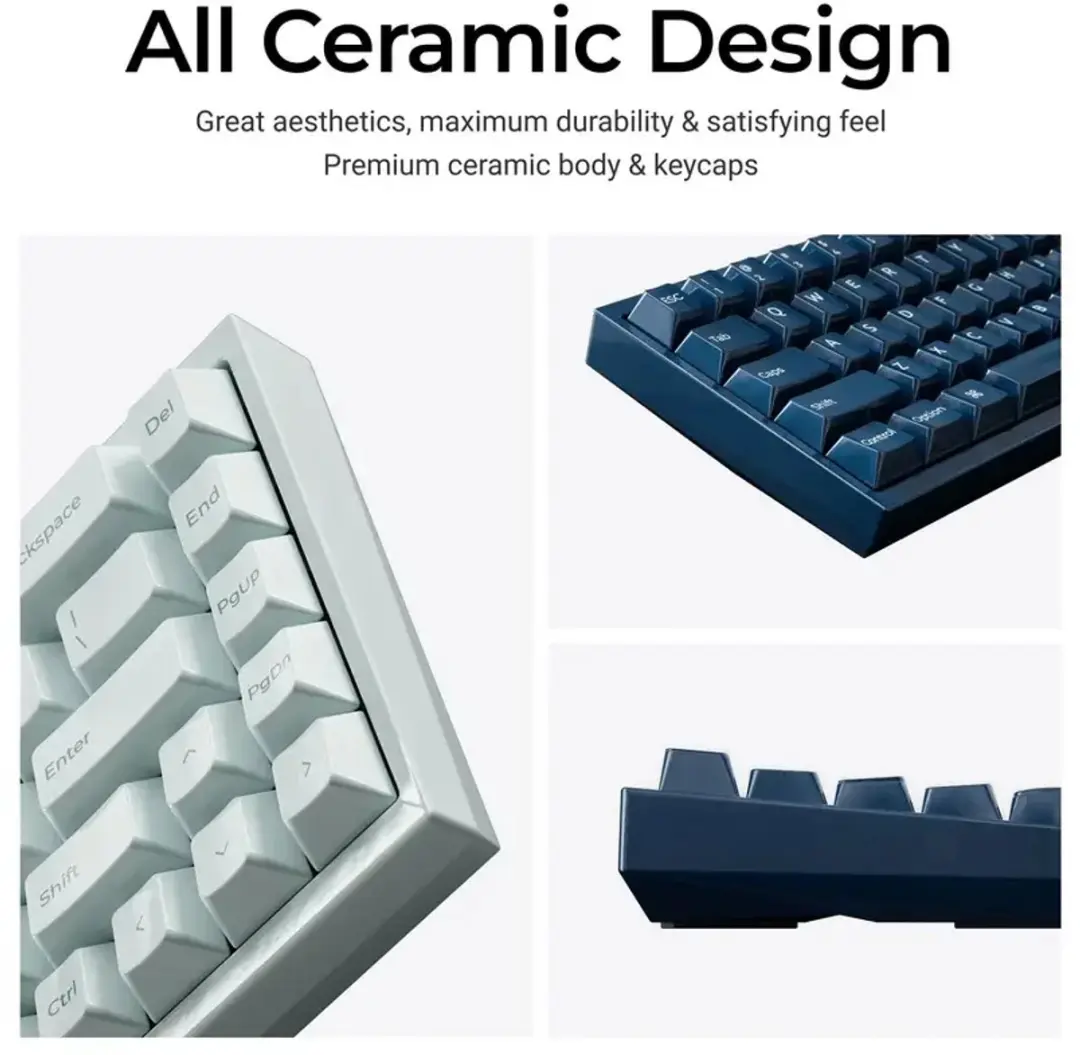 Keychron Q16HW-J1 Keramisch Toetsenbord - Blauw