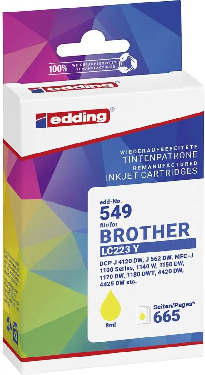 edding EDD-476 Inktcartridge Geel