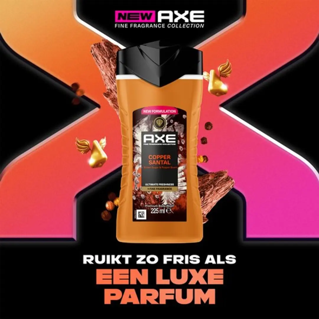 Axe Copper Santal Douchegel & Deo Spray - 2x 375ml