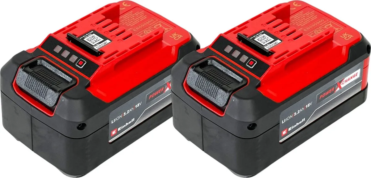 Einhell 18V Power X-Change 5.2Ah Accu Set - 2 Stuks