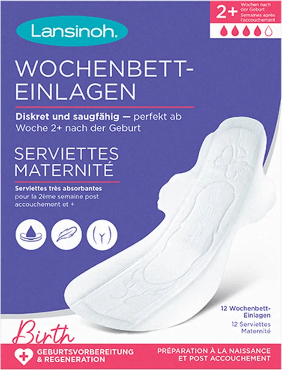 Lansinoh Kraamverband 12 Stuks - Wit