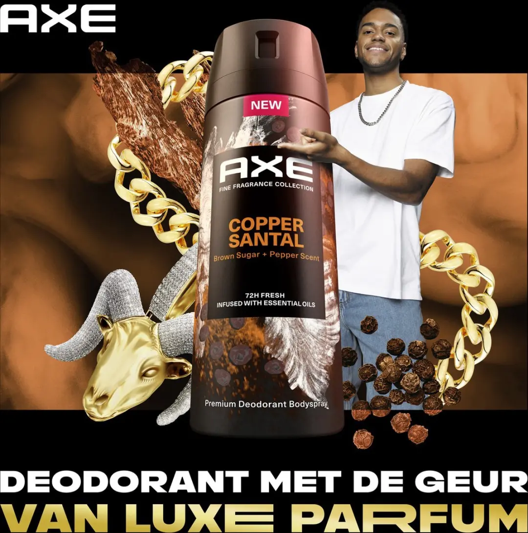 Axe Copper Santal Bodyspray 150ml - 12 Stuks