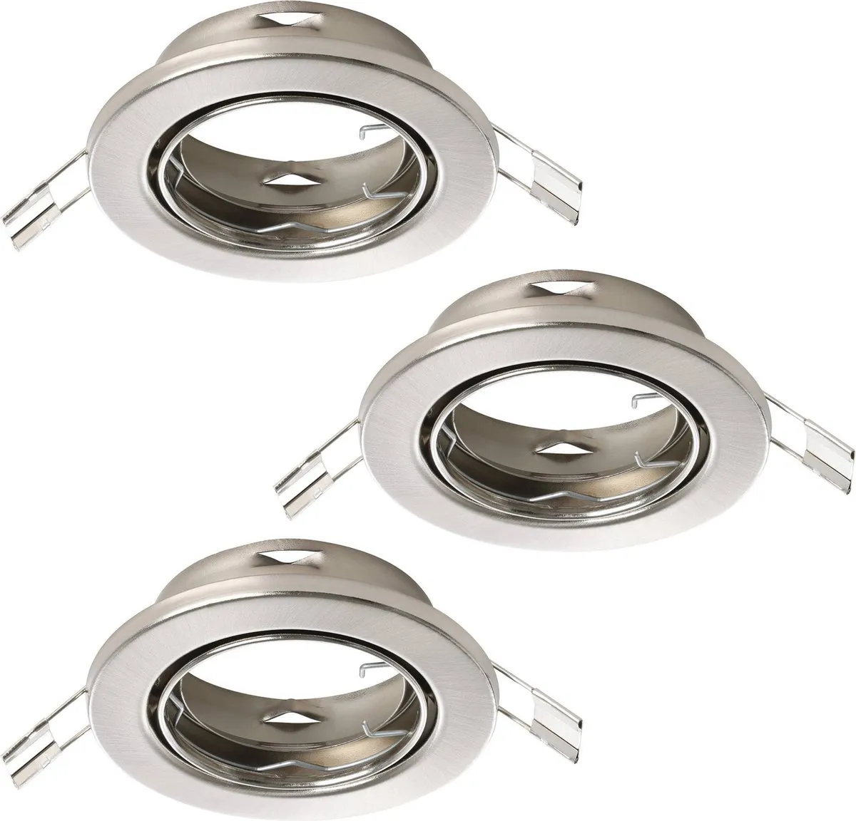 Eglo Agulo 1 Inbouwspot GU10 - Ø8,5cm - Grijs - 3 Stuks
