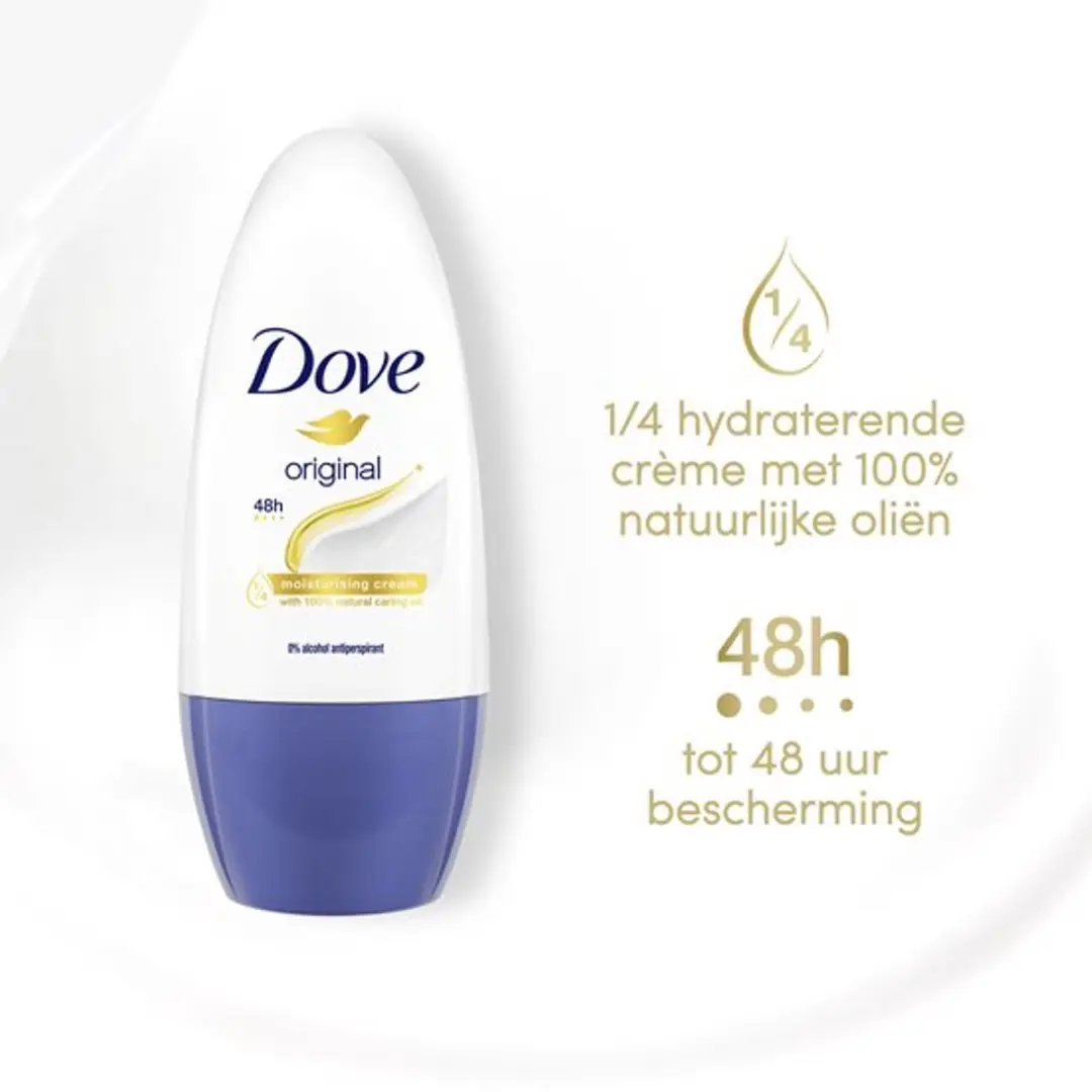 Dove Original Deodorant Roller - 3x50ml