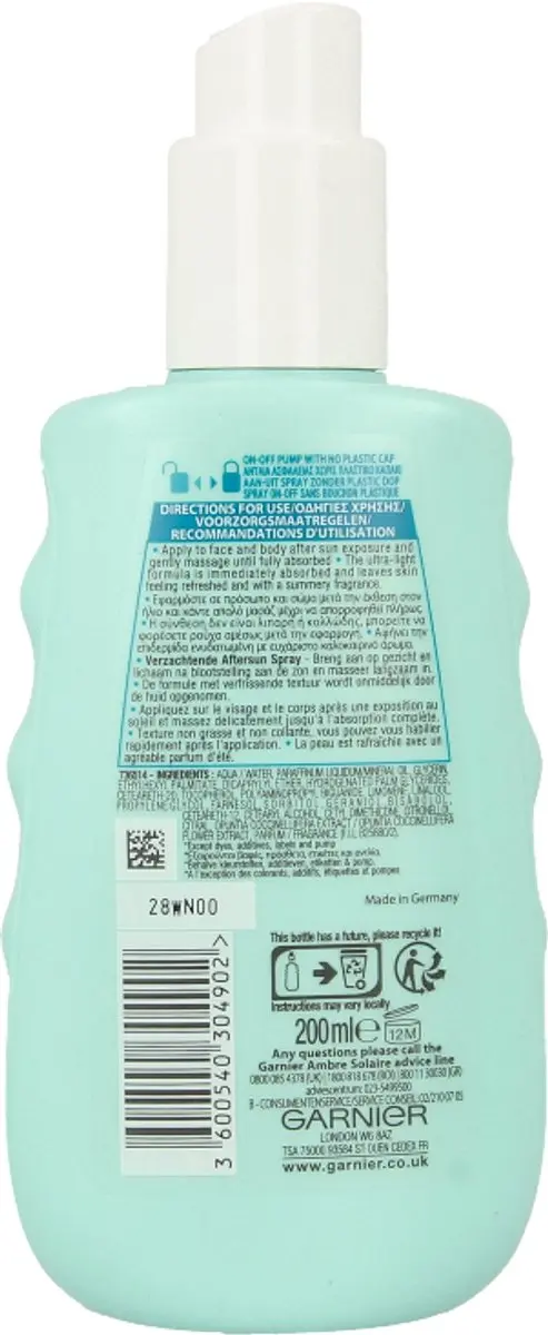 Garnier Ambre Solaire After Sun Spray 200ml