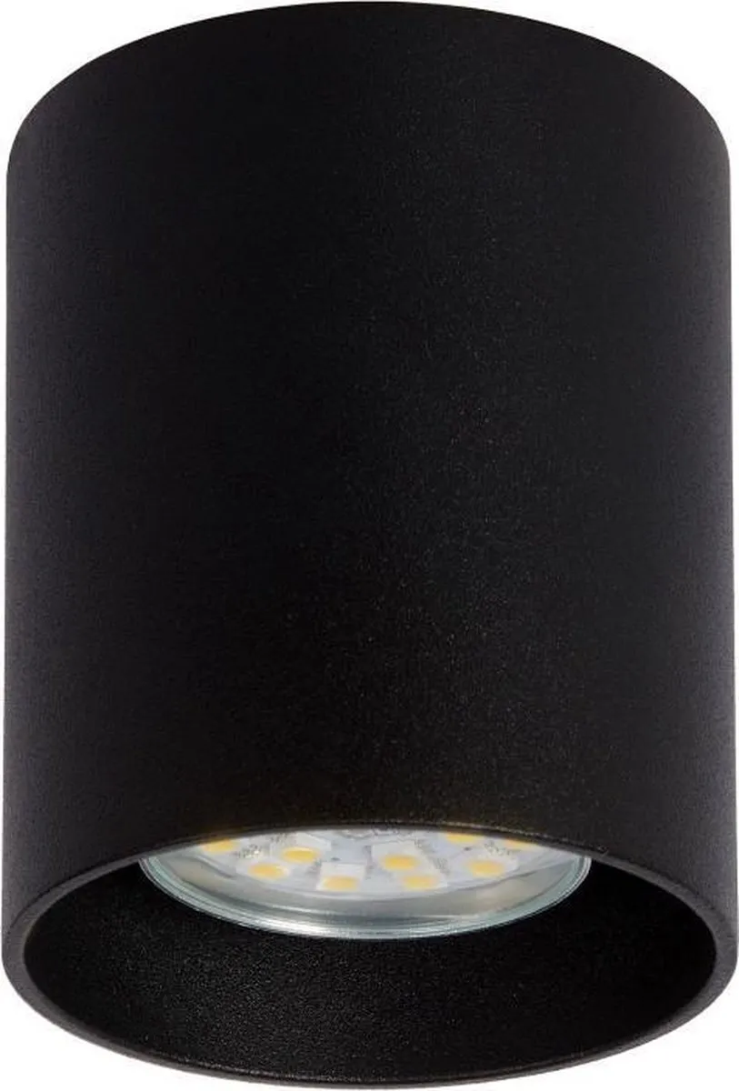 Lucide BODI Plafondspot Ø8cm GU10 - Zwart