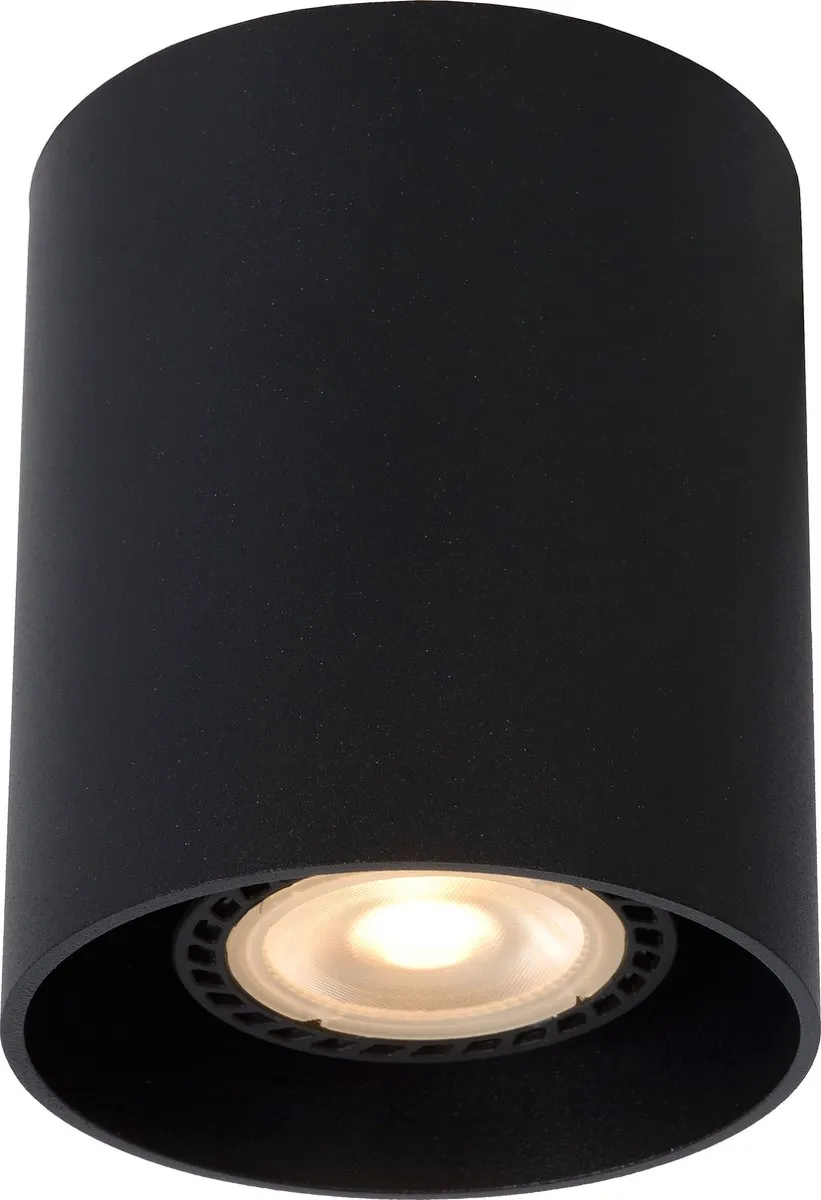 Lucide BODI Plafondspot Ø8cm GU10 - Zwart