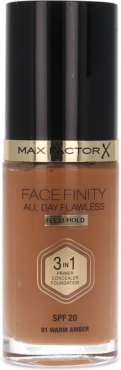 Max Factor Facefinity 3-in-1 Flexi Hold Foundation 91 Warm Amber
