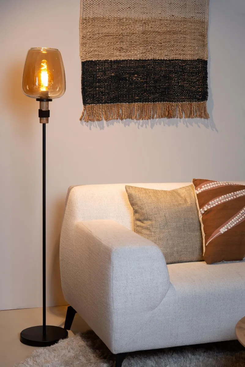 Lucide Ilona Vloerlamp Ø34cm - 1xE27 - Amber