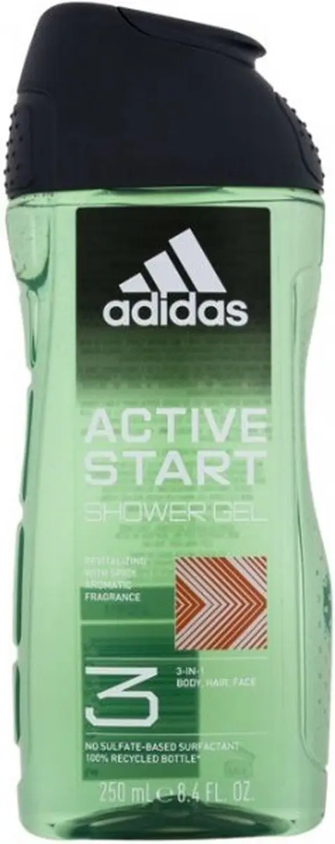 Adidas 3-in-1 Douchegel Active Start Kruidige Geur 250ml