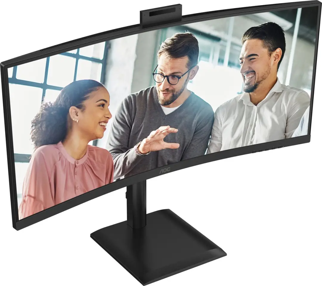 AOC CU34E4CW 34 inch QHD Ultrawide Monitor - Zwart