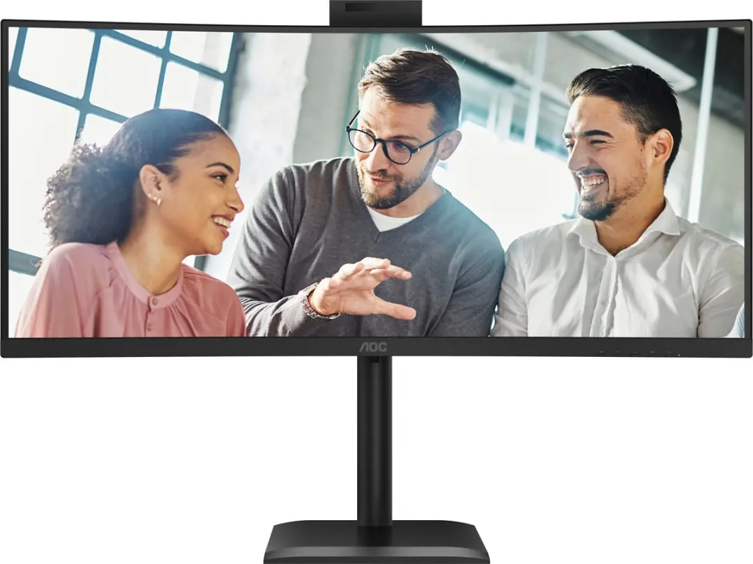 AOC CU34E4CW 34 inch QHD Ultrawide Monitor - Zwart