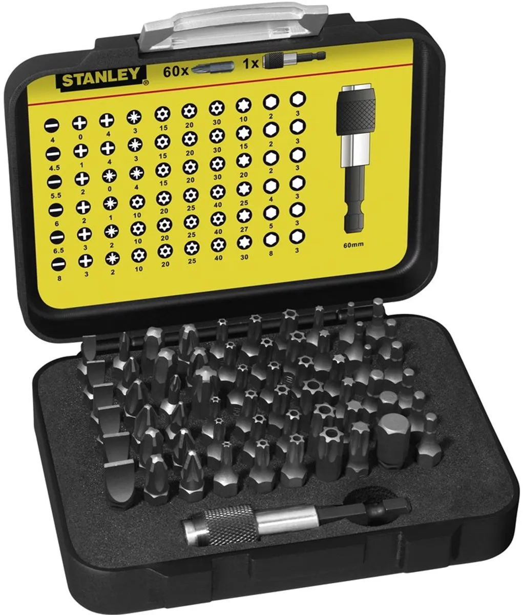 Stanley Bitset Expert Pro 1/4" 61-delig