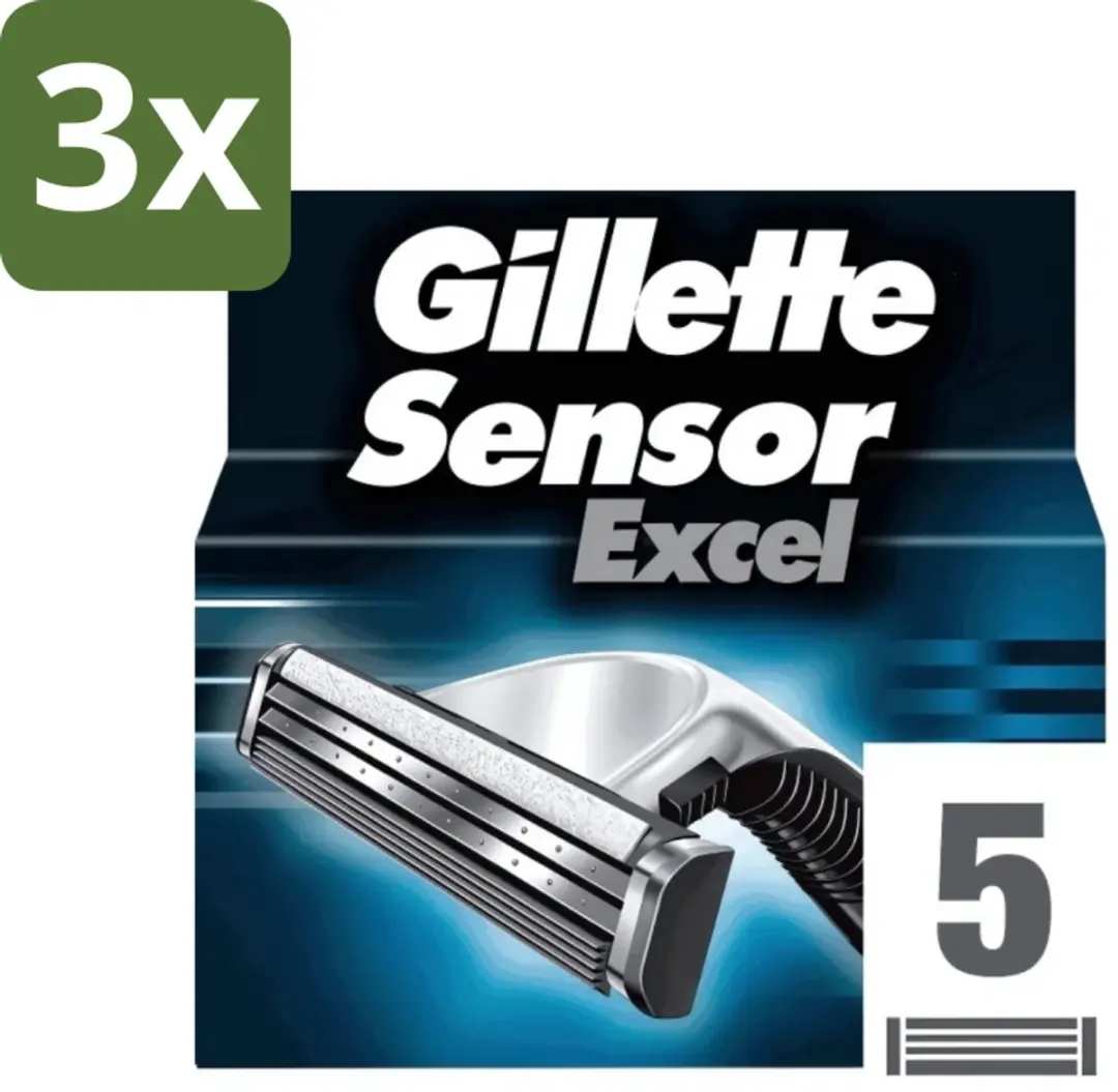 Gillette Sensor Excel Scheermesjes - 10 Stuks (3x) - Zwart