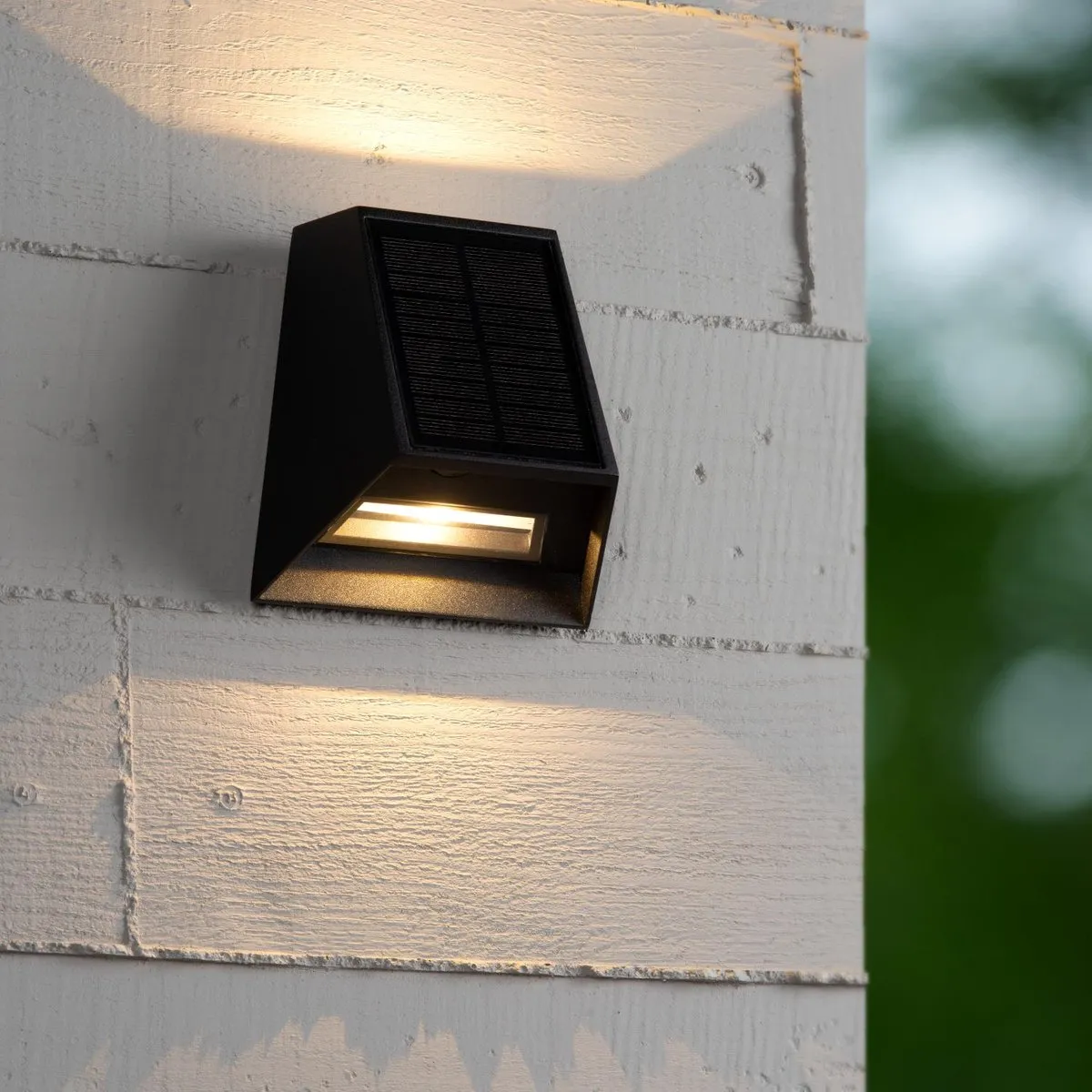 Lucide Luton Wandlamp Zonne-energie 2W - Zwart