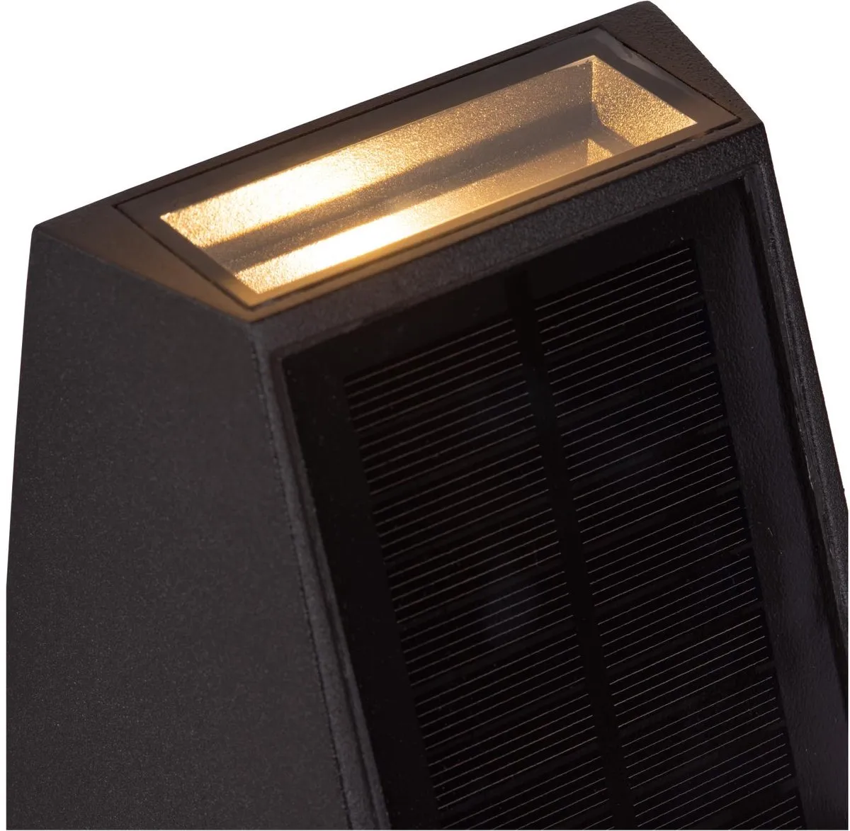 Lucide Luton Wandlamp Zonne-energie 2W - Zwart