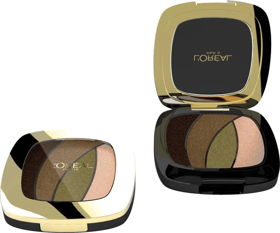 L'Oréal Paris Make-Up Designer Color Riche Les Ombres Quad S6 Jungle Jade - 4 Kleuren
