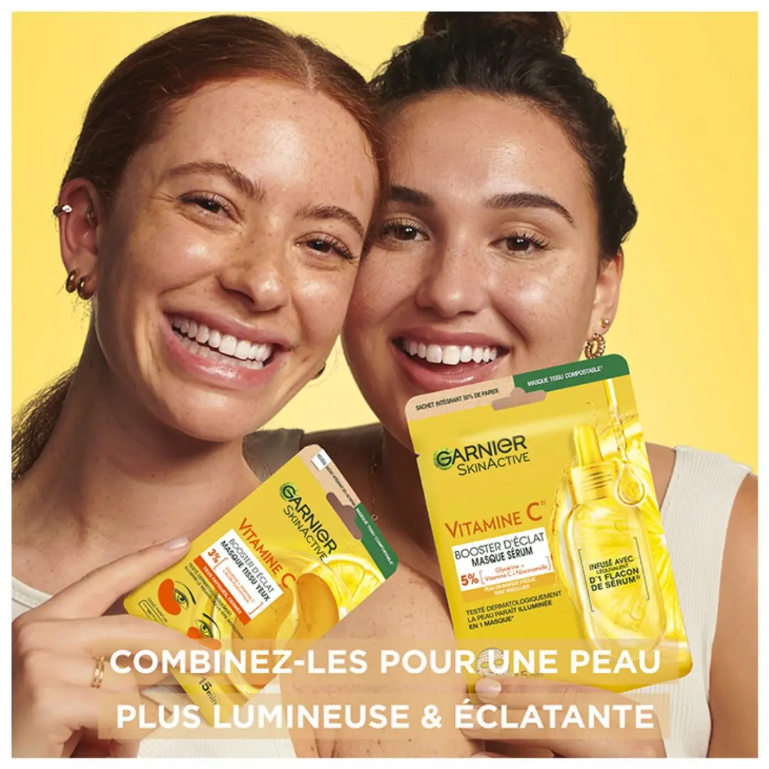Garnier Skin Active Eyepads Vitamin C Glow Booster - 2 Stuks