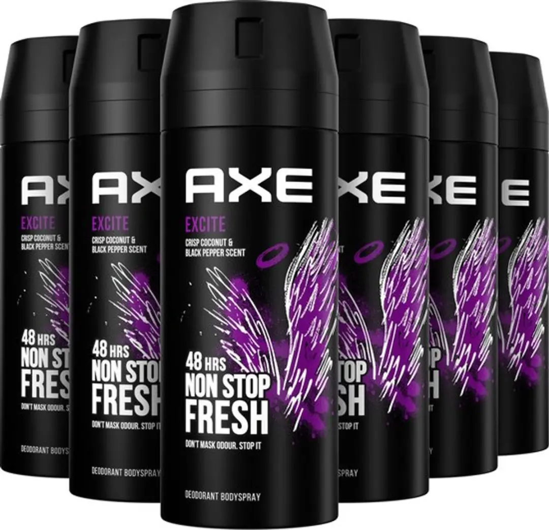 Axe Men Excite Deospray - 6x150ml